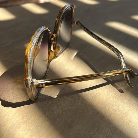 Vintage Oversized 70s Sunglasses Tortoise Shell Large Mod Sunglasses - Picture 4 of 13